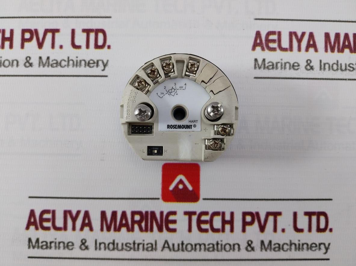 Rosemount 644Hanaj6M5Q4 Temperature Transmitter 00644-7600-0004 12-42.4 Vdc