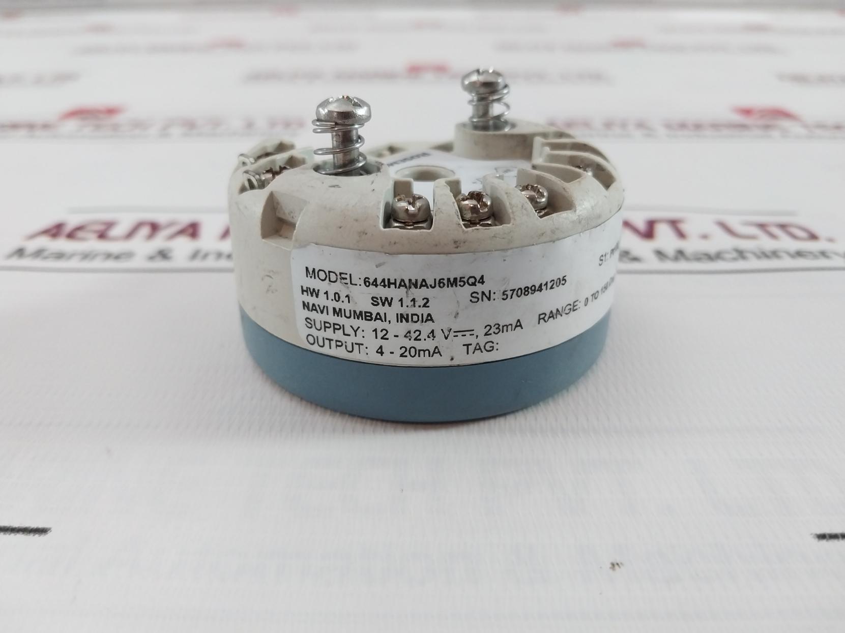 Rosemount 644Hanaj6M5Q4 Temperature Transmitter 12-42.4V 4-20Ma 1.0.1Hw