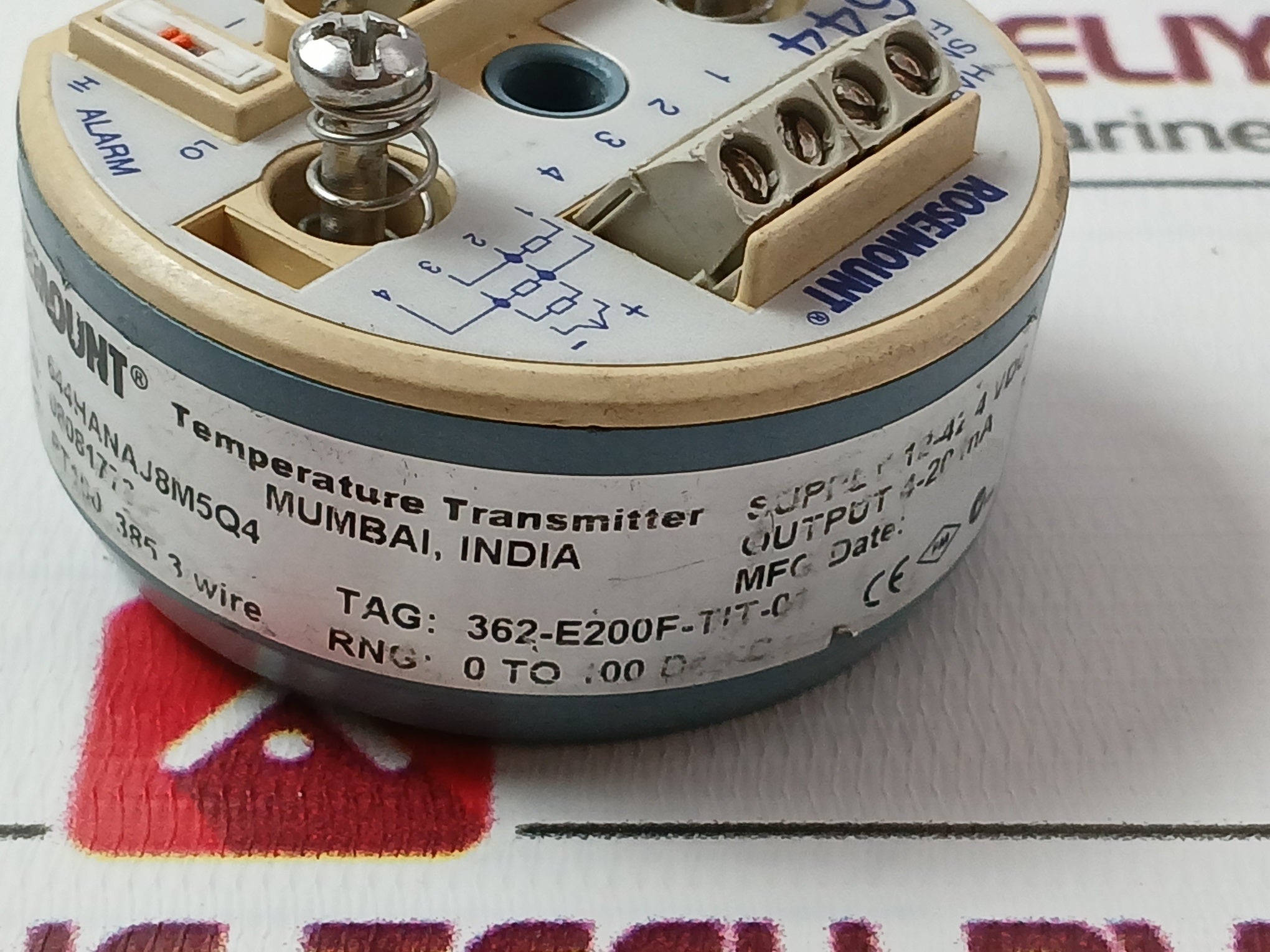 Rosemount 644Hanaj8M5Q4 Temperature Transmitter 00644-6402-2005 12-42.2Vdc