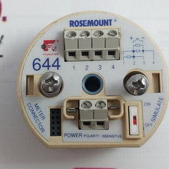 Rosemount 644Hfi7J5Q4 Temperature Transmitter Head Rev.Ab 9.0-32.0Vdc