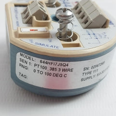Rosemount 644Hfi7J5Q4 Temperature Transmitter Head Rev.Ab 9.0-32.0Vdc