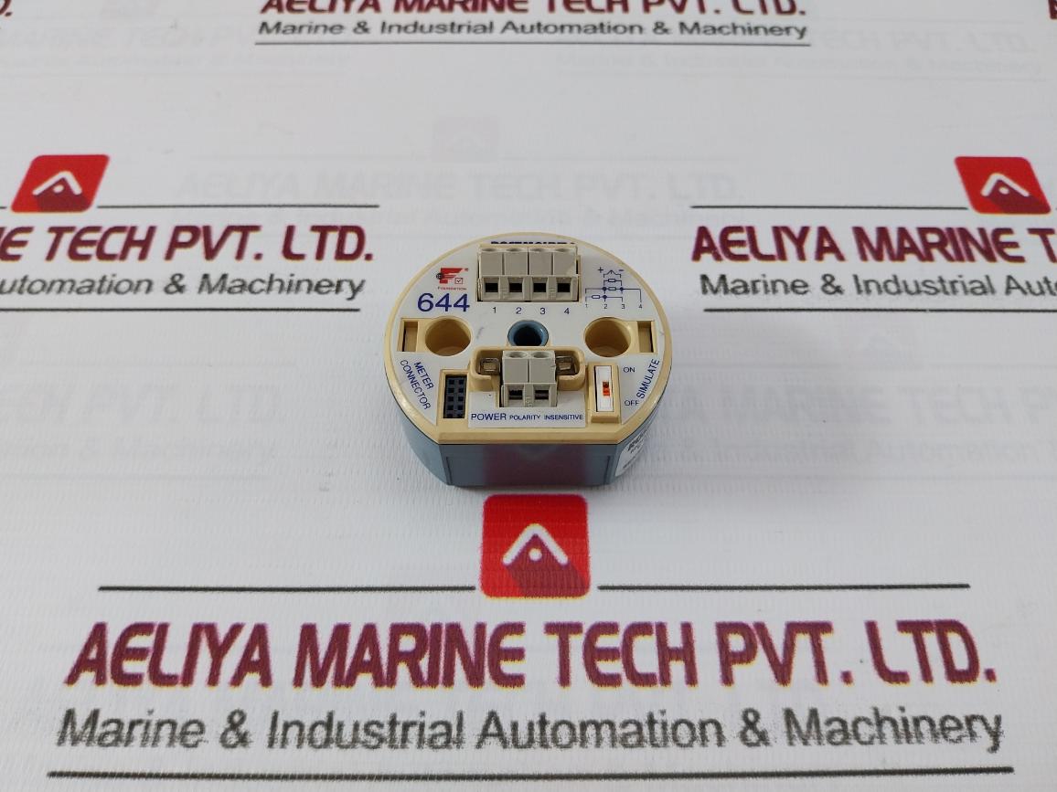 Rosemount 644Hfk5A01J8M5F6Q4 Temperature Transmitter 00644-2402-0003 9.0-32.0Vdc