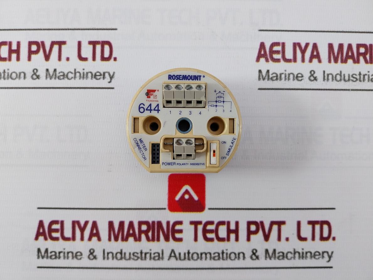 Rosemount 644Hfk5A01J8M5F6Q4 Temperature Transmitter 00644-2402-0003 9.0-32.0Vdc