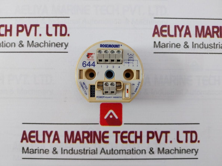 Rosemount 644Hfk5A01J8M5F6Q4 Temperature Transmitter 00644-2402-0003 9.0-32.0Vdc