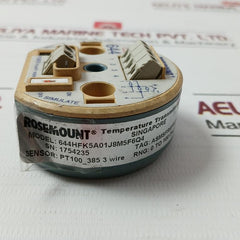Rosemount 644Hfk5A01J8M5F6Q4 Temperature Transmitter 9.0-32.0 Vdc 0 To 100 Dec C
