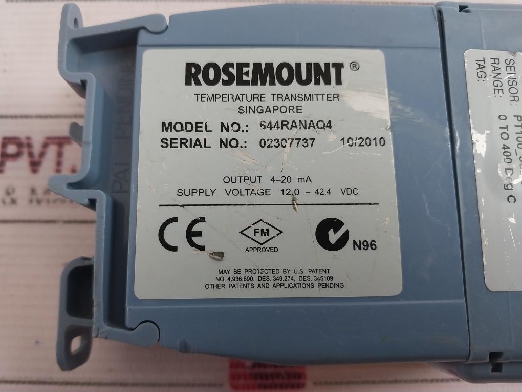 Rosemount 644RANAQ4 Temperature Transmitter 00644-6412-1005