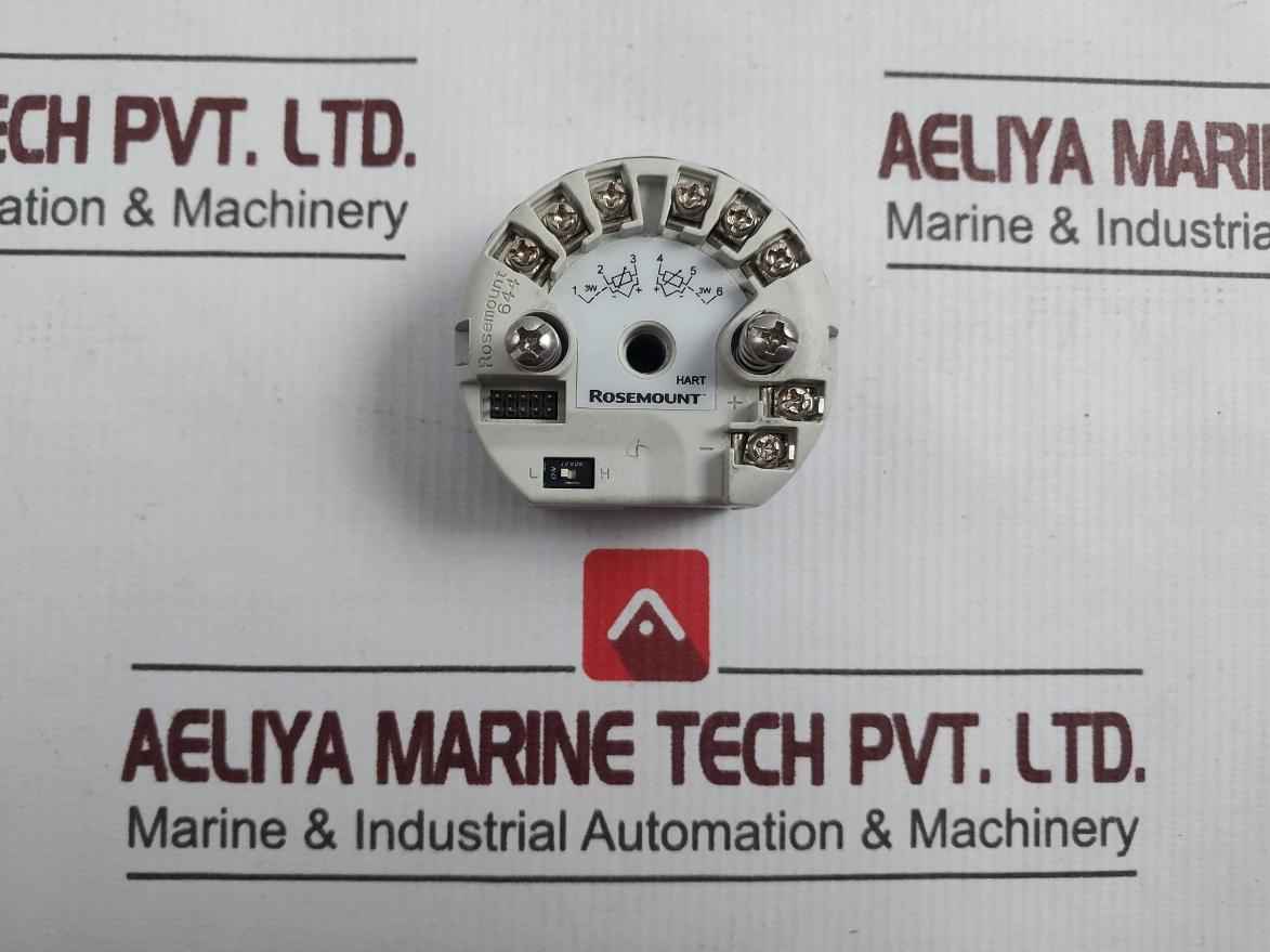 Rosemount 644Sak7J6M5Q4 Hart Temperature Transmitter Head 4-20Ma Sw.1.1.3