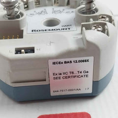 Rosemount 644Sak7J6M5Q4 Hart Temperature Transmitter Head 4-20Ma Sw.1.1.3