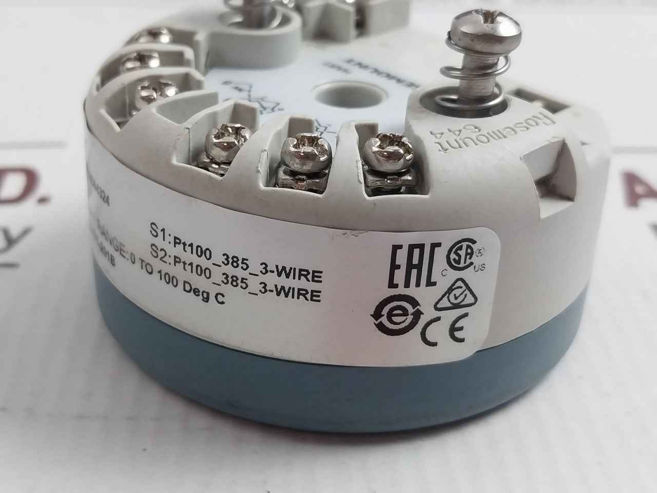 Rosemount 644Sak7J6M5Q4 Hart Temperature Transmitter Head 4-20Ma Sw.1.1.3
