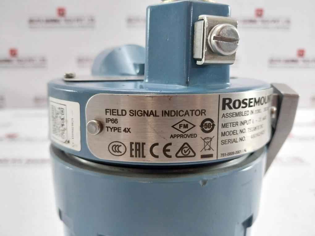 Rosemount 751Am7E7Bc Field Signal Indicator 4-20 Madc Type 4X Rev A