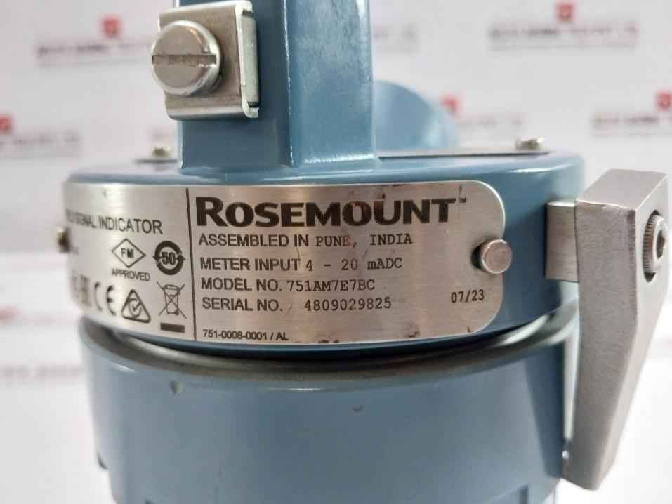 Rosemount 751Am7E7Bc Field Signal Indicator 4-20 Madc Type 4X Rev A