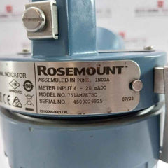 Rosemount 751Am7E7Bc Field Signal Indicator 4-20 Madc Type 4X Rev A
