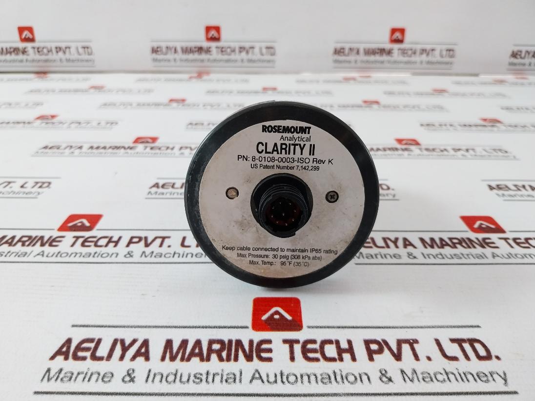 Rosemount 8-0108-0003-iso Turbidity Sensor Clarity Ii 30 Psig Ip65