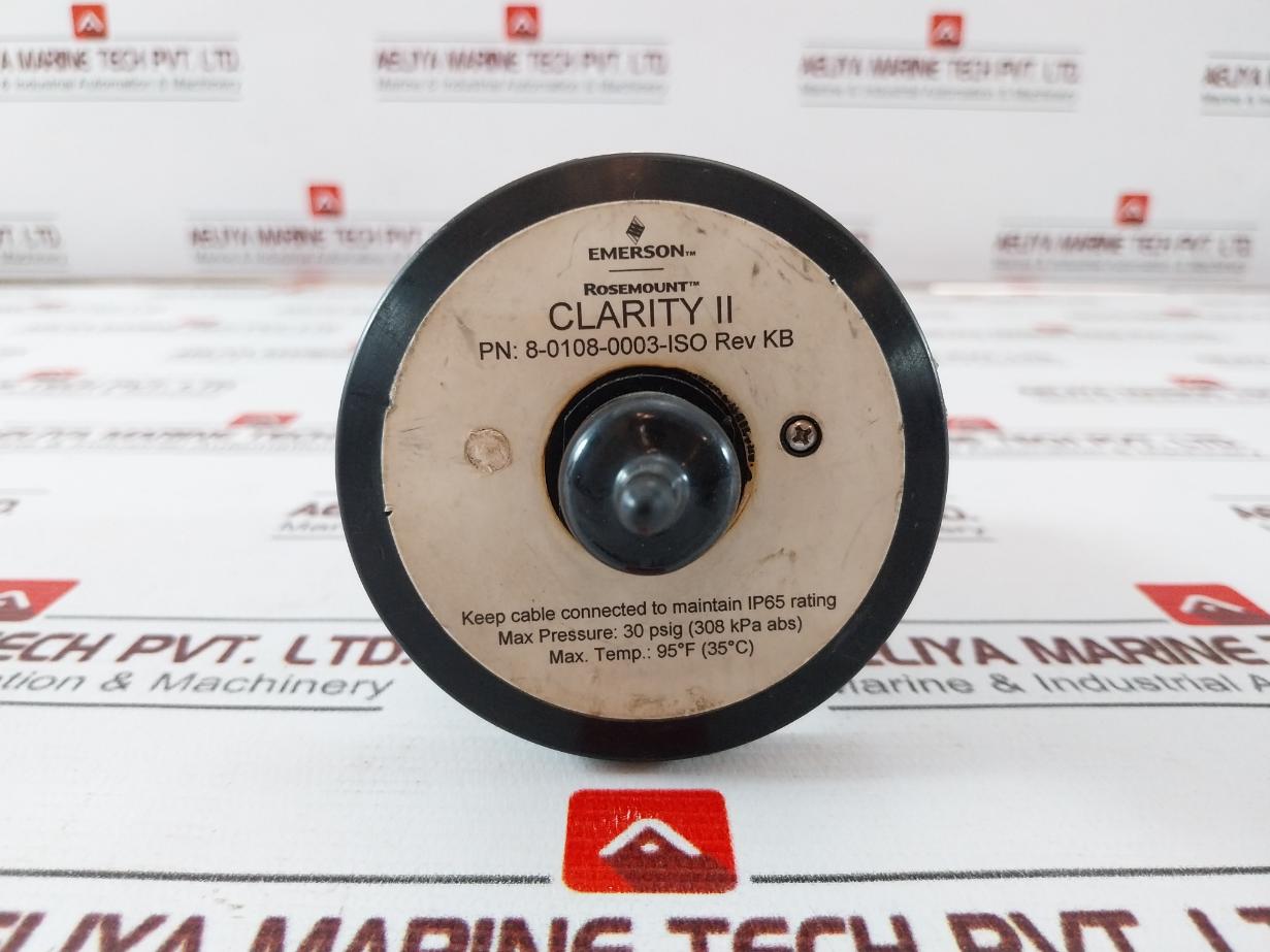 Rosemount 8-0108-0003-iso Turbidity Sensor Max Pressure 30 Psig