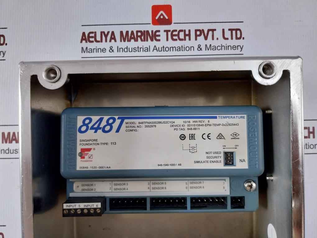 Rosemount 848T Fieldbus High-density Temperature Transmitter Rev Ab