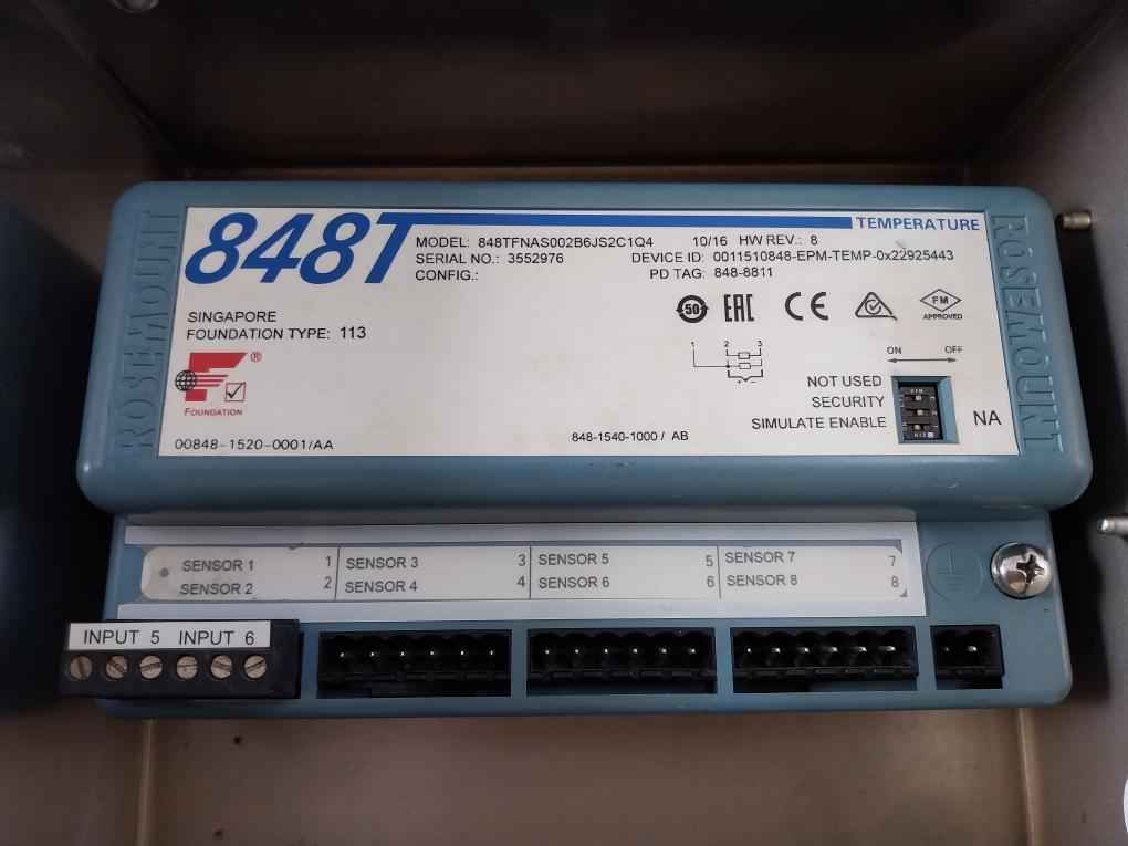 Rosemount 848T Fieldbus High-density Temperature Transmitter Rev Ab