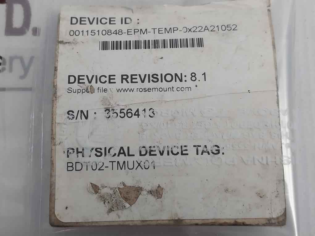 Rosemount 848Tfnas001B6Js2C1Q4 Foundation Fieldbus Temperature Transmitter Rev 8