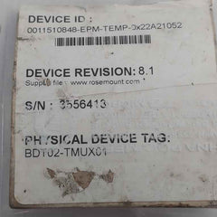 Rosemount 848Tfnas001B6Js2C1Q4 Foundation Fieldbus Temperature Transmitter Rev 8