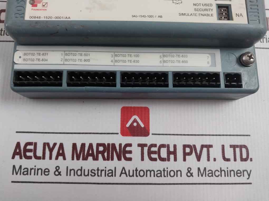 Rosemount 848Tfnas001B6Js2C1Q4 Foundation Fieldbus Temperature Transmitter Rev 8