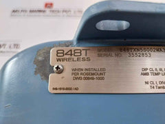 Rosemount 848Txn5S002Wa3Wk1B6Ha1F5C4Q4 848T Wireless Transmitter 2.4 Ghz