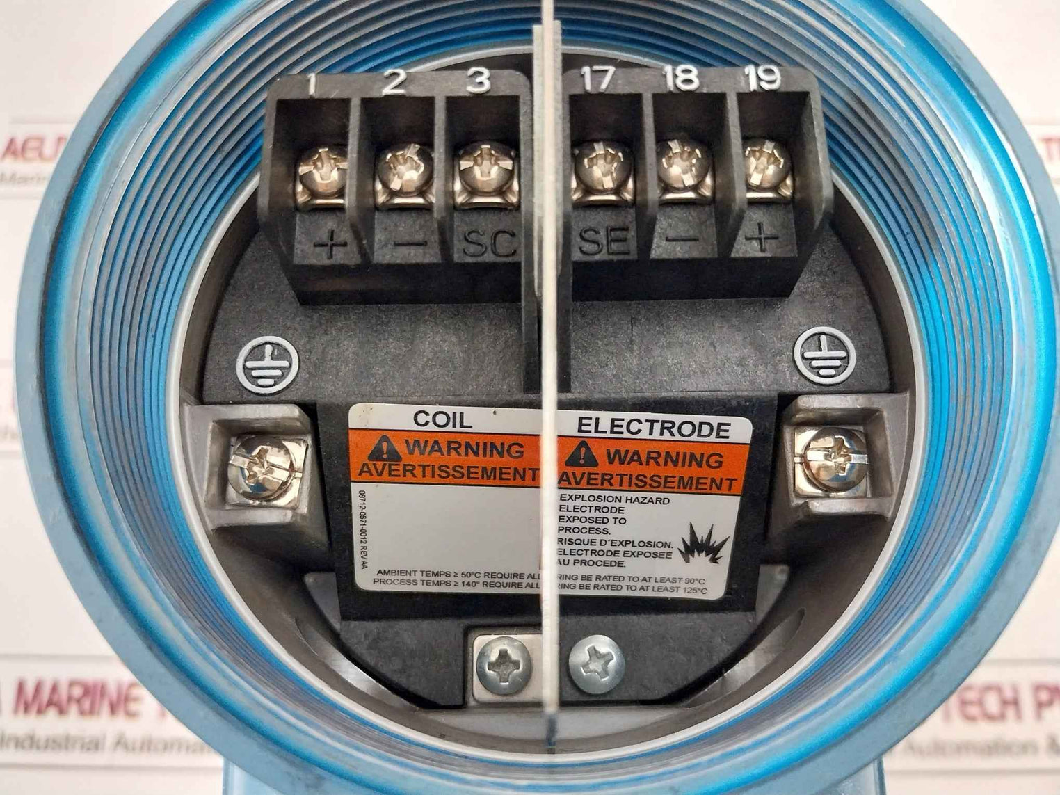 Rosemount 8705Ate010P1M0K1 Magnetic Flow Meter Sensor 275 Psig/1.90 Mpa Rev: Ab