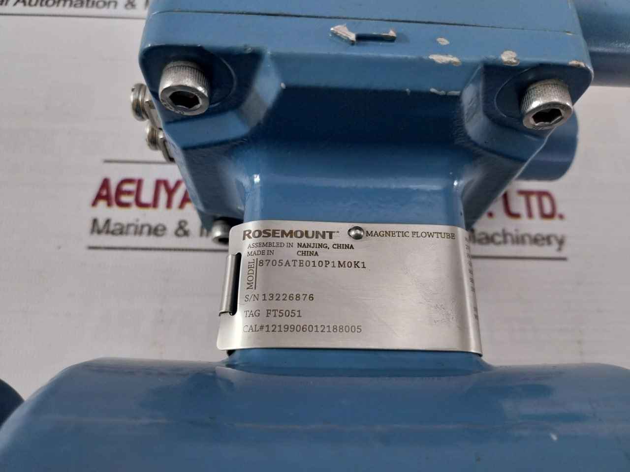 Rosemount 8705Ate010P1M0K1 Magnetic Flow Meter Sensor 275 Psig/1.90 Mpa Rev: Ab