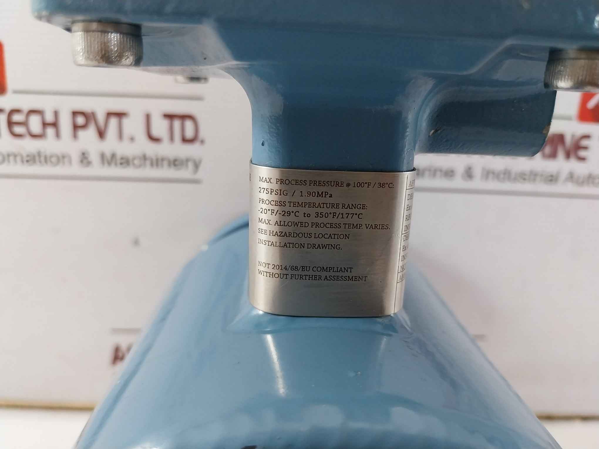 Rosemount 8705Ate010P1M0K1 Magnetic Flow Meter Sensor 275 Psig/1.90 Mpa Rev: Ab
