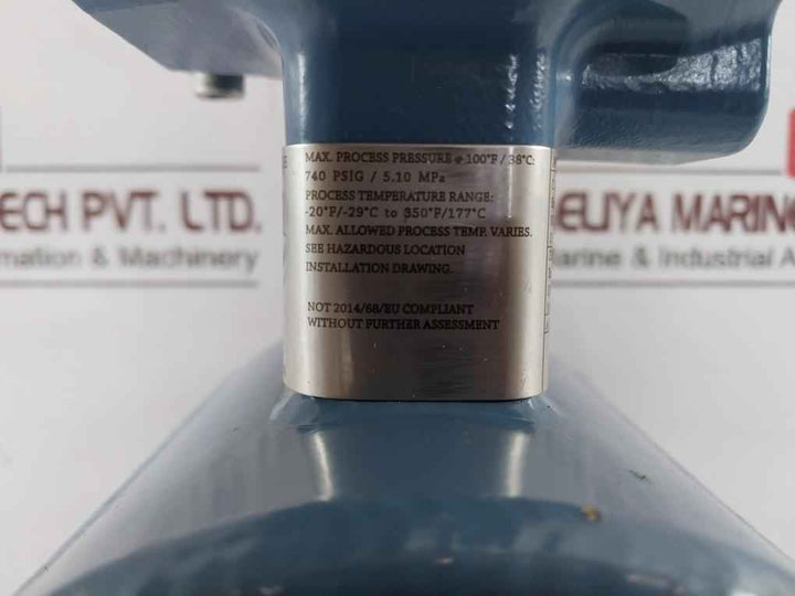 Rosemount 8705Tha005C3M0K1P05 Magnetic Flowtube 740 Psig/5.10 Mpa Rev Ac