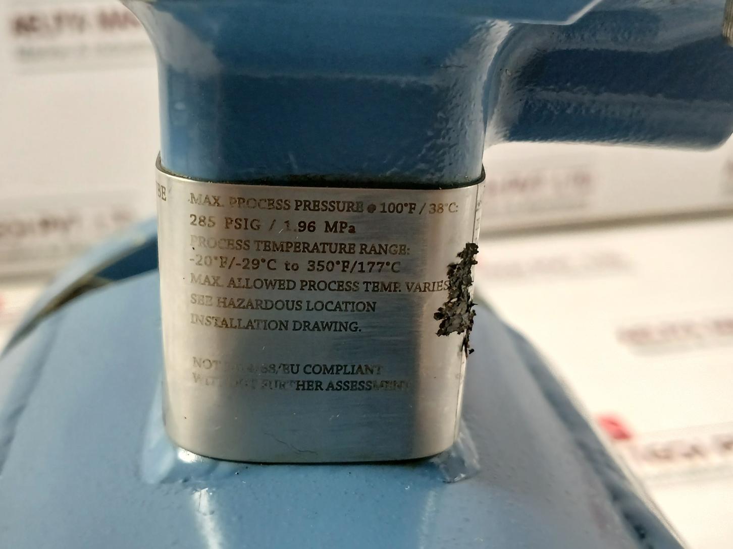 Rosemount 8705Tte015C1M0K7G6 Magnetic Flow Meter Sensor 385 Psig/1.96Mpa Ip66/68