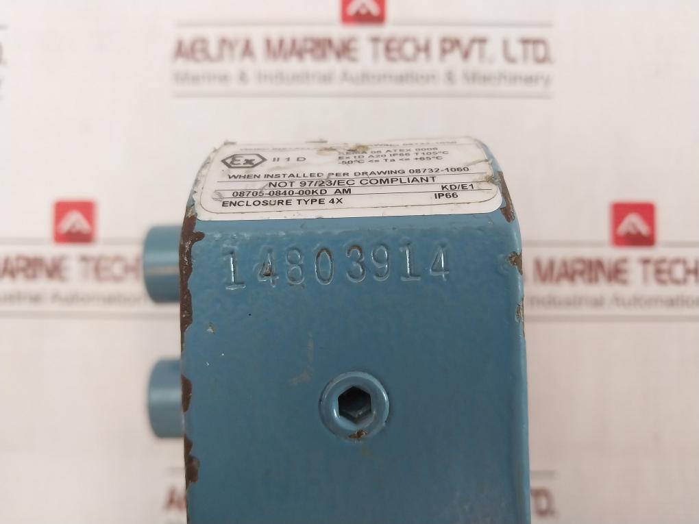 Rosemount 8711Ata30Fr1Kdmk3 Magnetic Flowtube 1033306010333011 40Vdc 0.5A