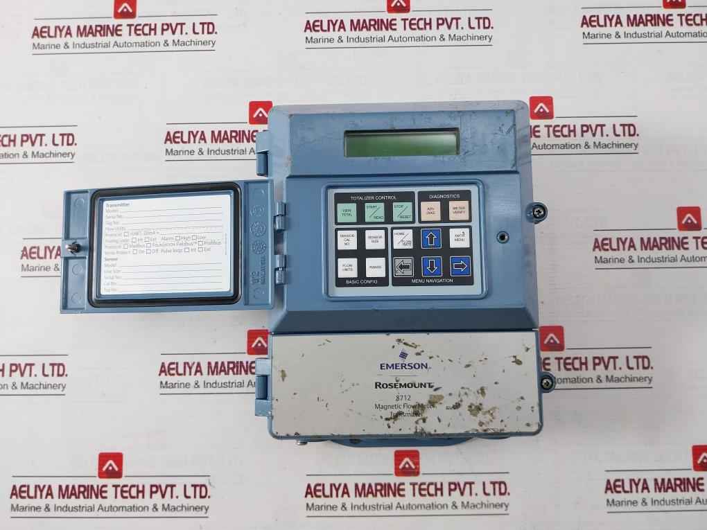 Rosemount 8712Emr1A1M4 Magnetic Flow Meter Transmitter Rev 7.1.5/5.5.5