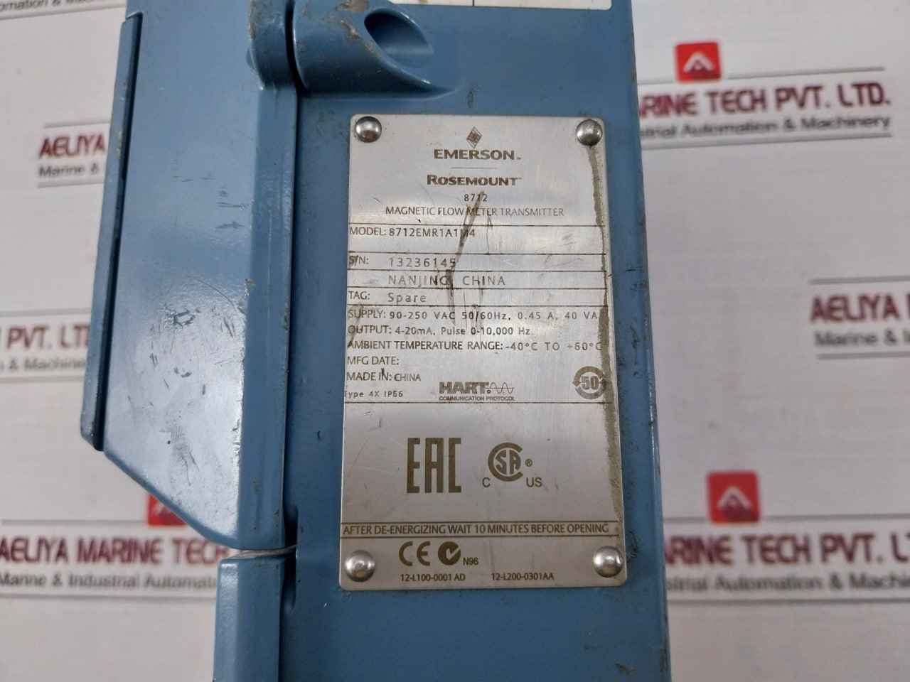 Rosemount 8712Emr1A1M4 Magnetic Flow Meter Transmitter Rev 7.1.5/5.5.5