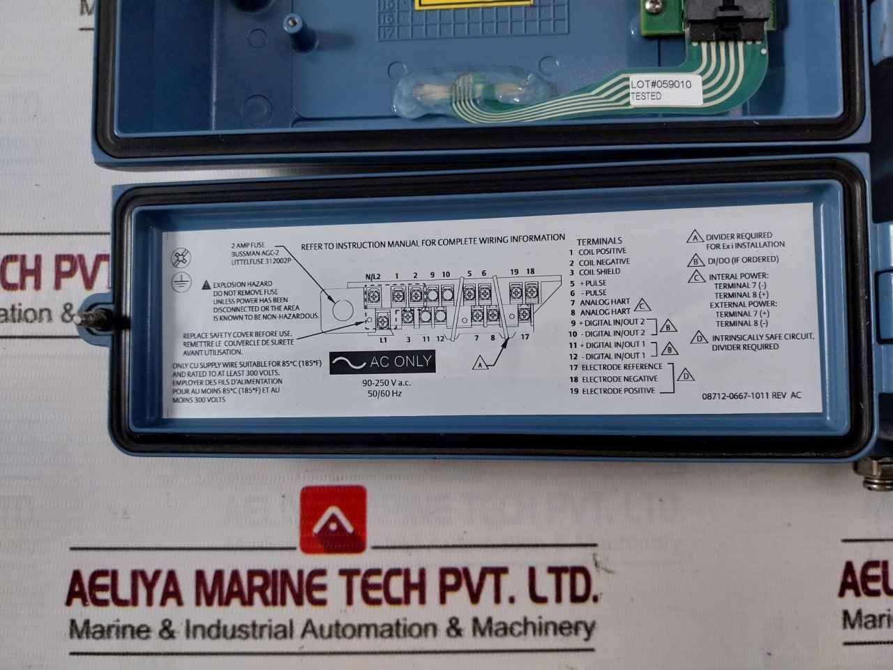 Rosemount 8712Emr1A1M4 Magnetic Flow Meter Transmitter Rev 7.1.5/5.5.5