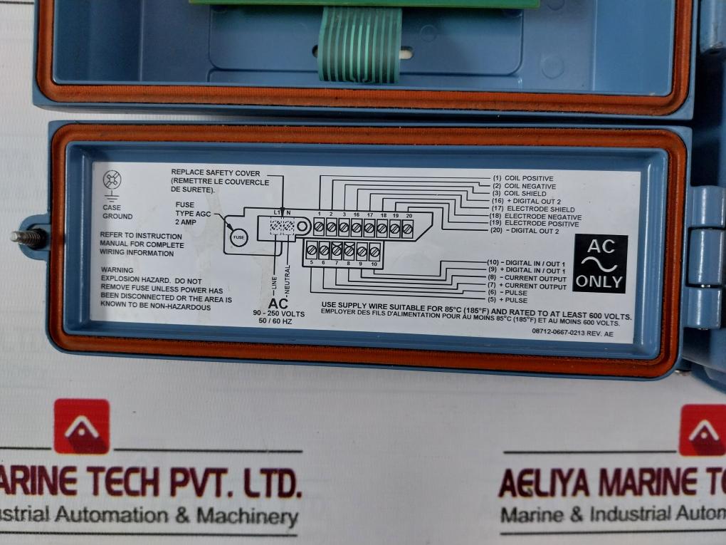 Rosemount 8712Esr1A1Nam4 Magnetic Flow Meter Transmitter 90-250 Vac 50/60 Hz