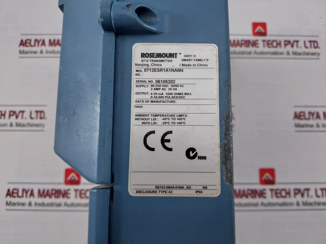 Rosemount 8712Esr1A1Nam4 Magnetic Flow Meter Transmitter 90-250 Vac 50/60 Hz