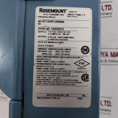 Rosemount 8712Hr12N0M4 Magnetic Flowmeter Transmitter 115Vac 50/60Hz 1Ph 2.5Amps
