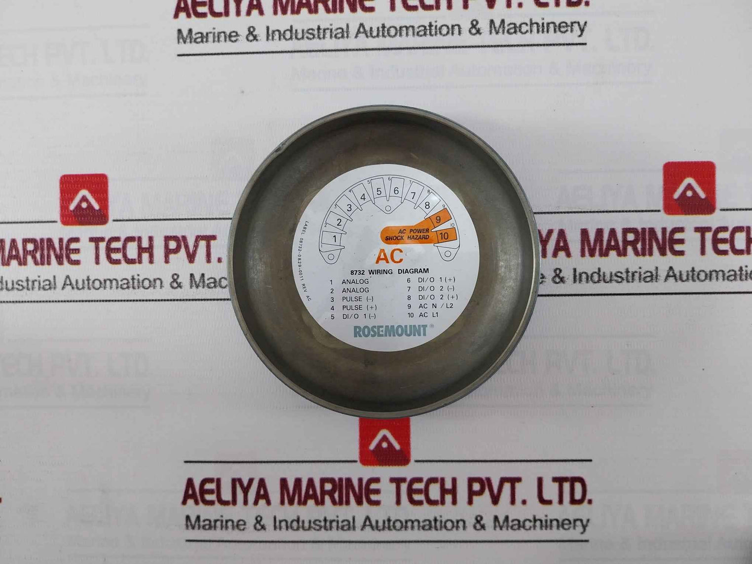 Rosemount 8732Emr1A1M4D1 Flow Transmitter Rev: Ac 90-250Vac 50/60Hz 0.45A 40Va