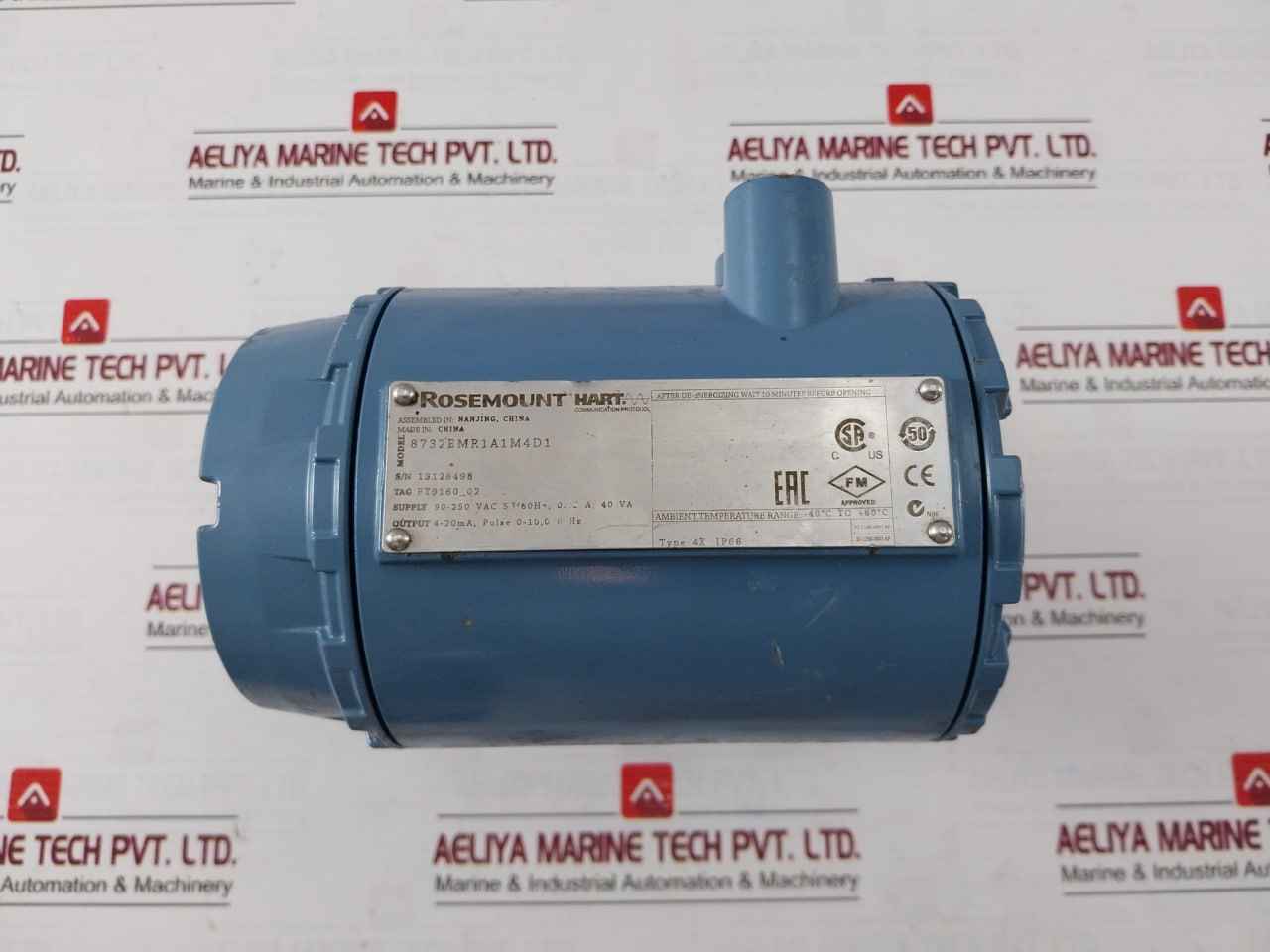 Rosemount 8732Emr1A1M4D1 Flow Transmitter Rev: Ac 90-250Vac 50/60Hz 0.45A 40Va