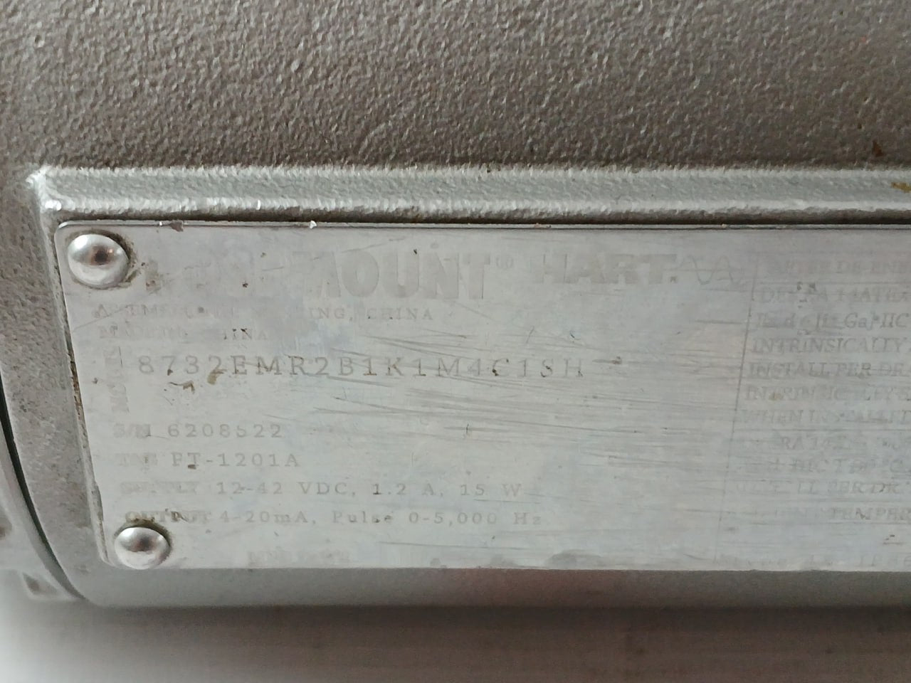 Rosemount 8732Emr2B1K1M4C1Sh