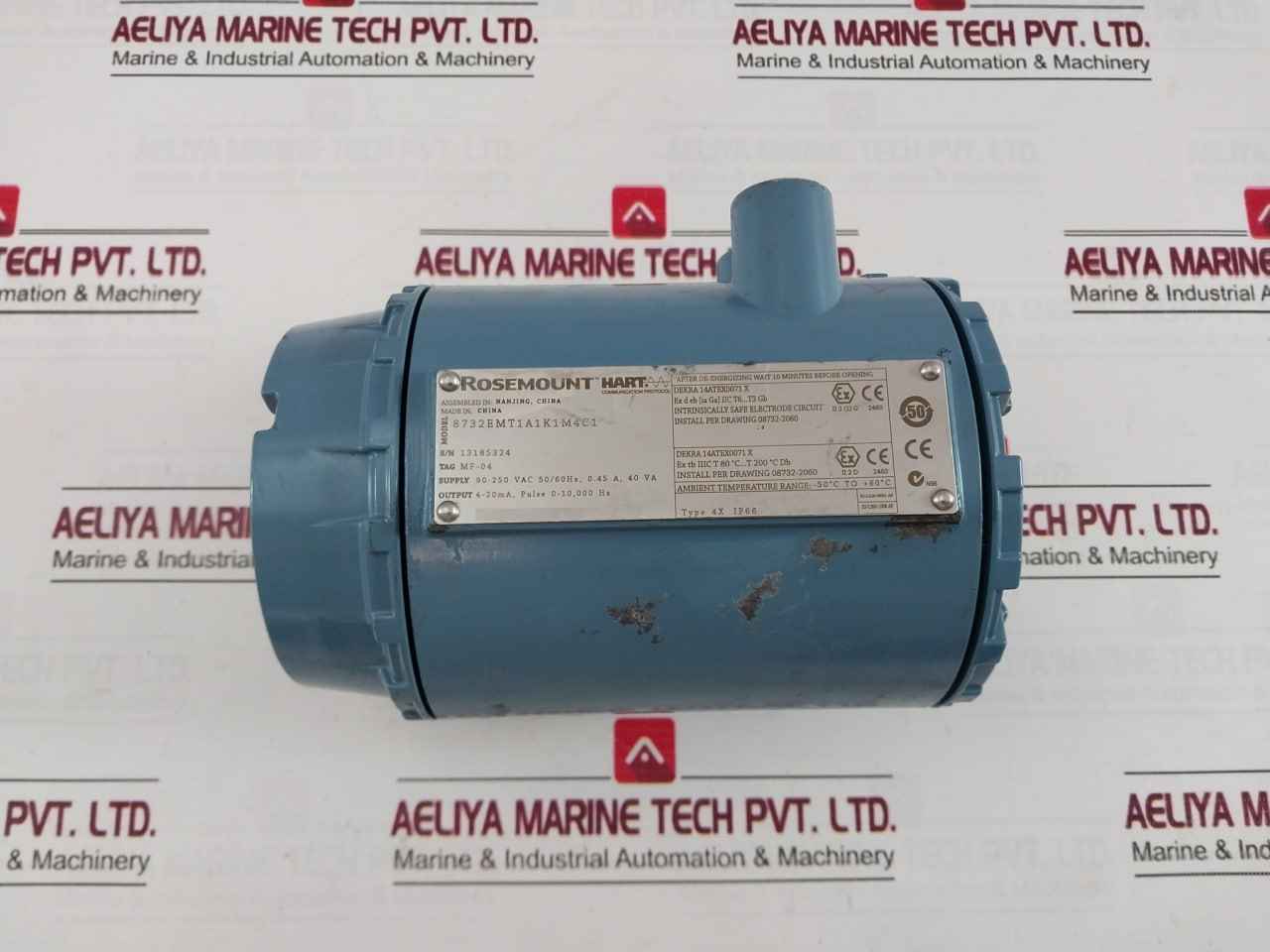 Rosemount 8732Emt1A1K1M4C1 Magnetic Flow Meter Ip66 90-250 Vac 50/60Hz 4-20Ma