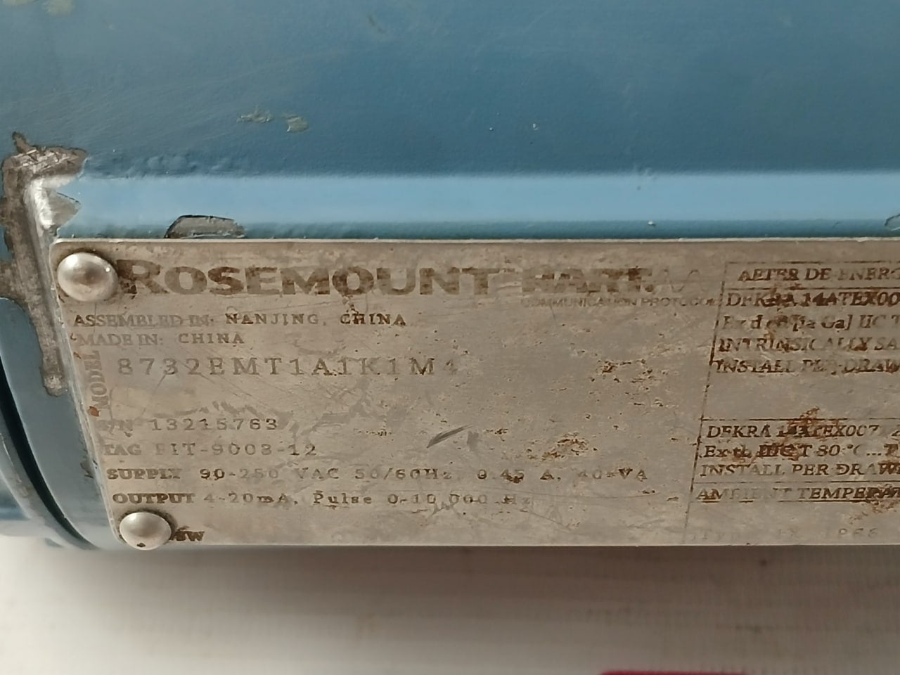 Rosemount 8732Emt1A1K1M4 Hart Communication Protocol Magnetic Flow Transmitter