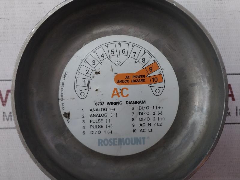 Rosemount 8732Emt1A1K1M4 Magnetic Flow Meter Rev:Aa 90-250Vac Ip66