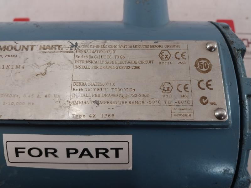 Rosemount 8732Emt1A1K1M4 Magnetic Flow Meter Rev:Aa 90-250Vac Ip66