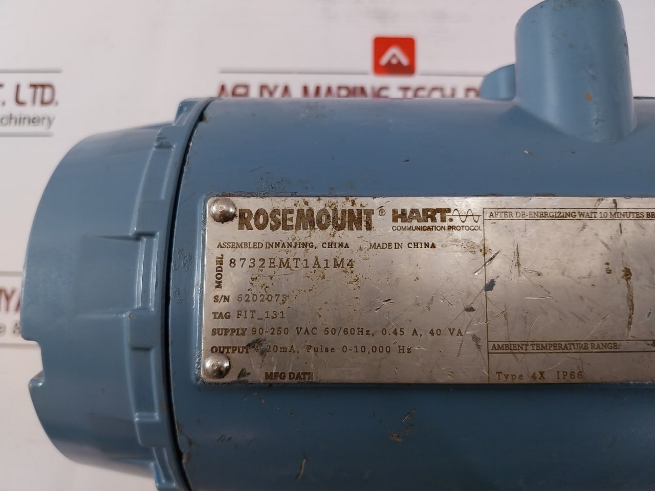 Rosemount 8732Emt1A1M4 Field Mount Magnetic Flow Meter A-0001 Rev.Ab