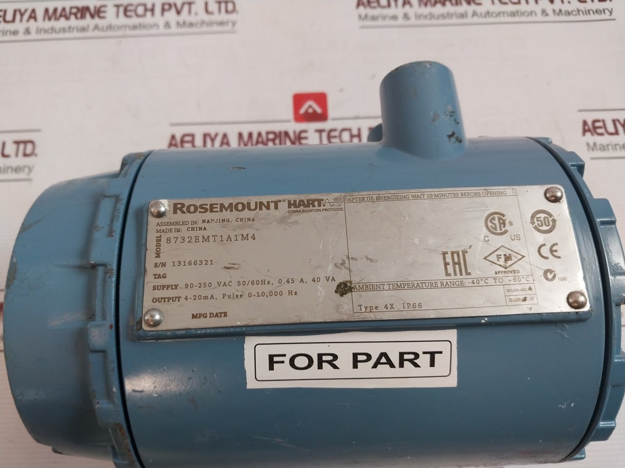 Rosemount 8732Emt1A1M4 Field Mount Magnetic Flow Meter Transmitter