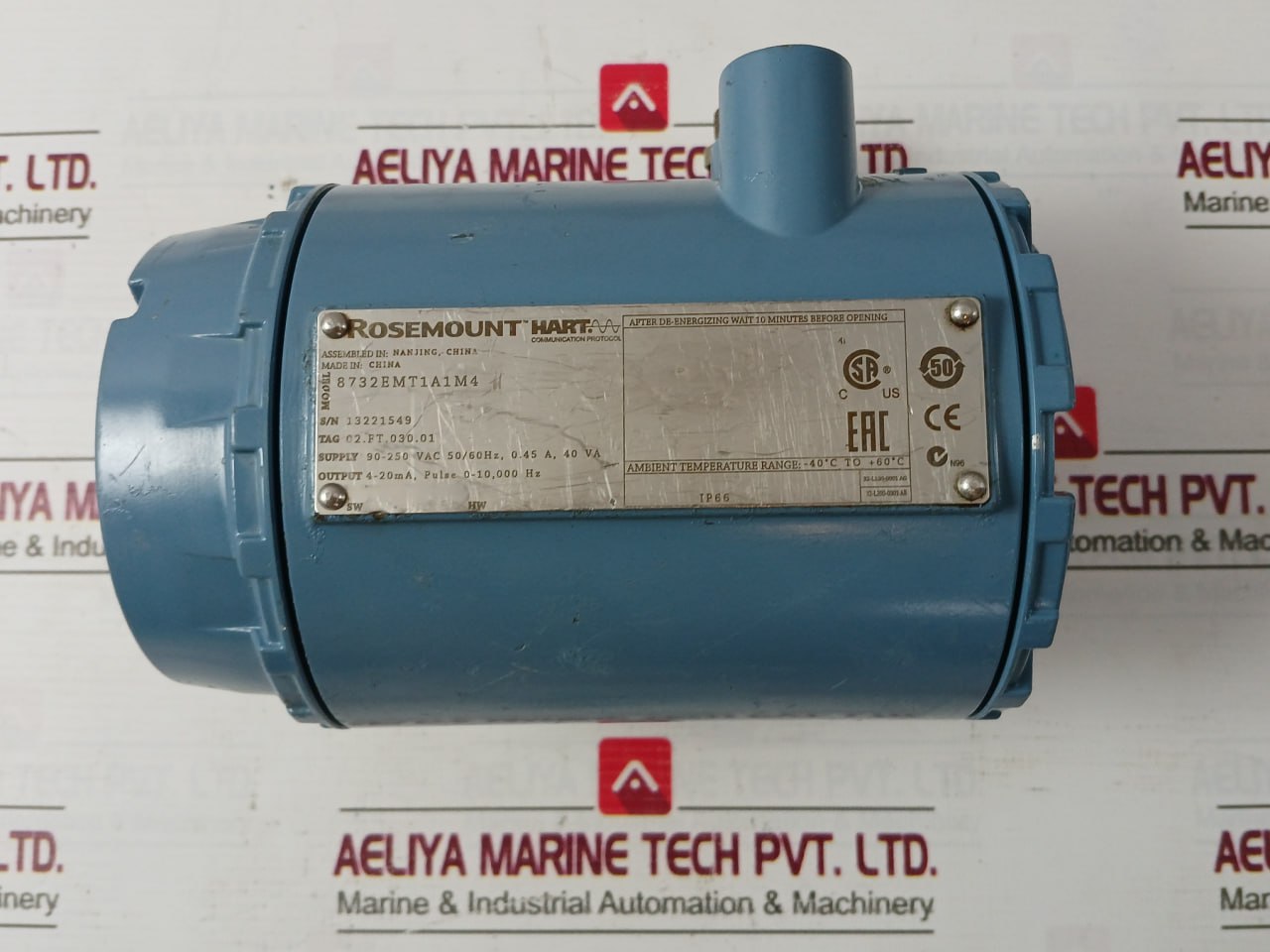 Rosemount 8732Emt1A1M4 Magnetic Flowmeter Ip66 Rev Ac 90–250Vac 50/60Hz