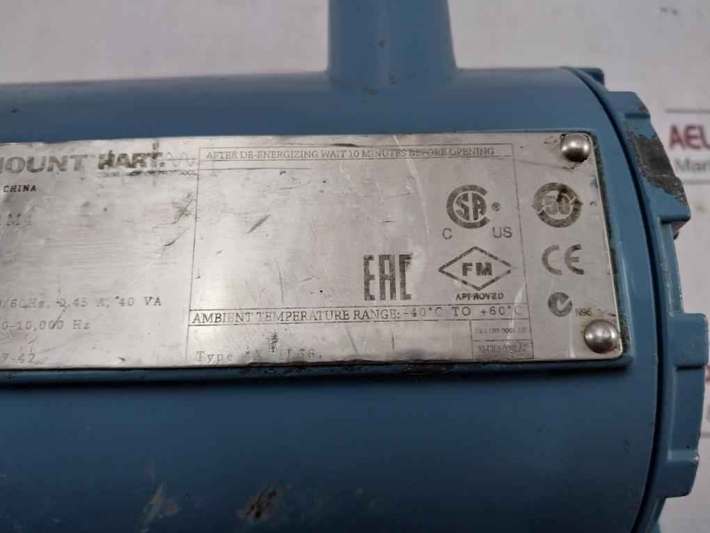 Rosemount 8732Emt1A1M4 Mount Magnetic Flow Meter Transmitter Rev Ac
