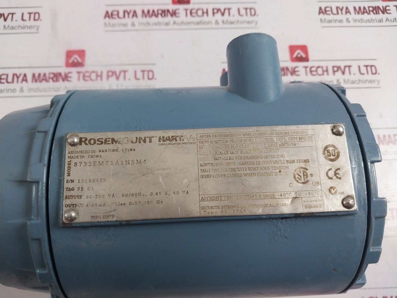 Rosemount 8732Emt1A1N5M4 Flow Transmitter 90-250 Vac 50/60Hz 08732-2061 Ip66