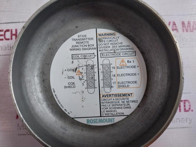 Rosemount 8732Emt1A1N5M4 Flow Transmitter 90-250 Vac 50/60Hz 08732-2061 Ip66