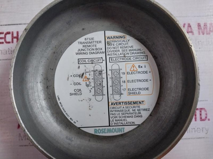 Rosemount 8732Emt1A1N5M4 Flow Transmitter 90-250 Vac 50/60Hz 08732-2061 Ip66